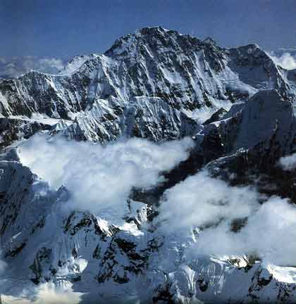 
Shishapangma Southwest Face above Langtang Valley - Over the Himalaya book
